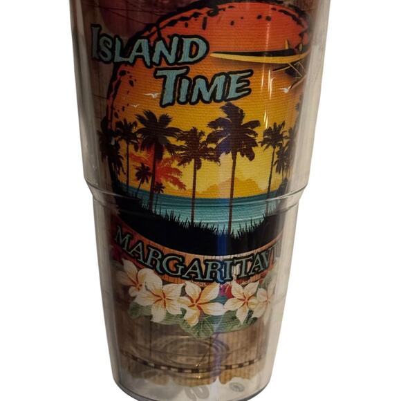 Tervis Margaritaville Island Time Plastic Insulated 24oz Travel Tumbler Map - Picture 2 of 8